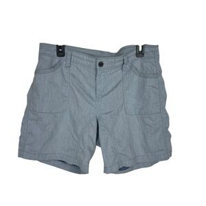 Kuhl Cabo Shorts Women 14 Blue KuhlKurve Higher Back Hike Outdoor Casual Coastal